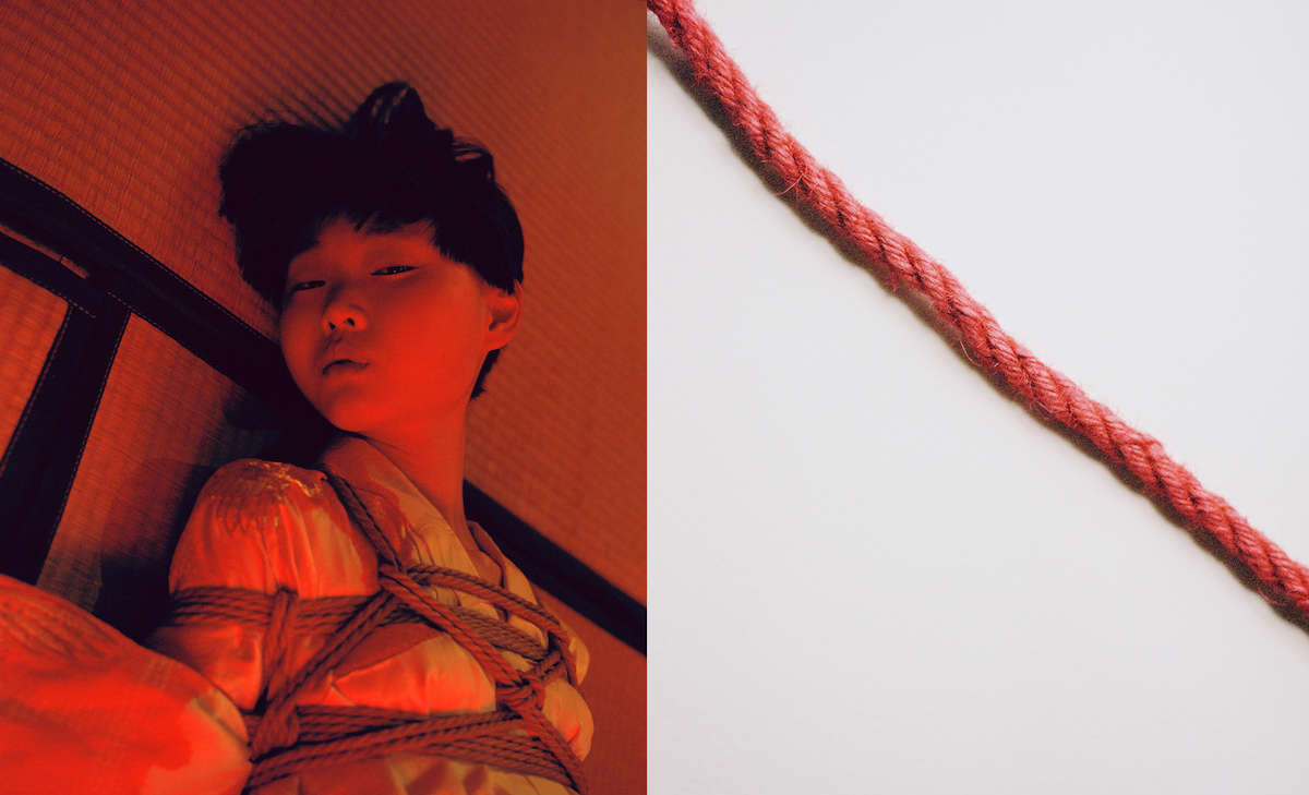 japanese widowed wife by red rope