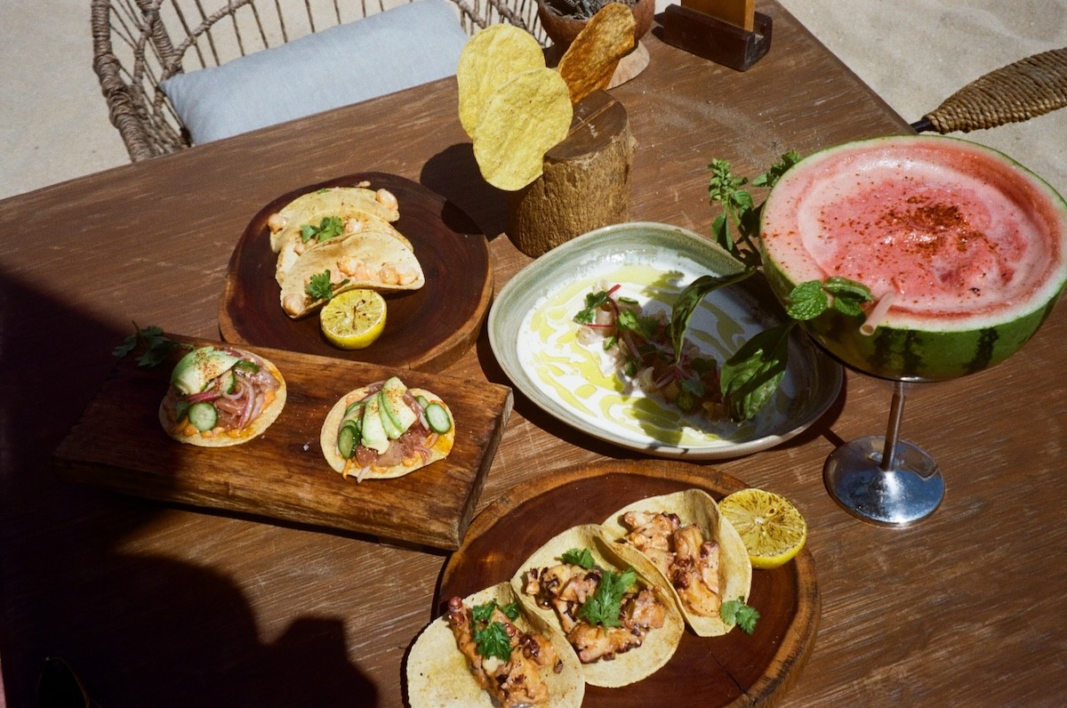 An open-air Mexican bistro with tacos and margaritas at ME Cabo hotel